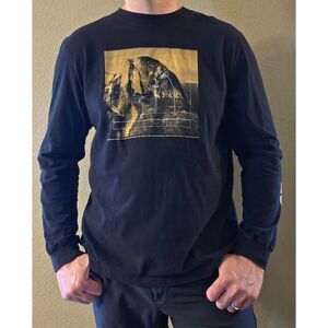 The North Face Men's XL Logometrics Long Sleeve Black Tee Extra Large